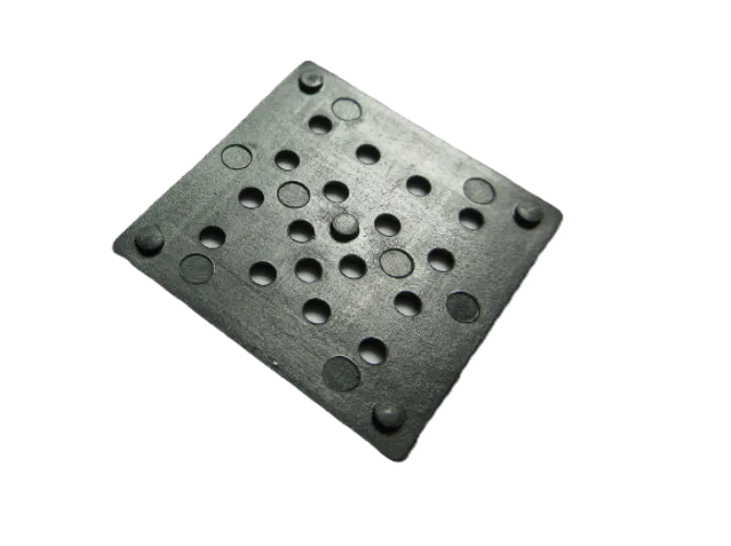 Black square perforated plastic sheet