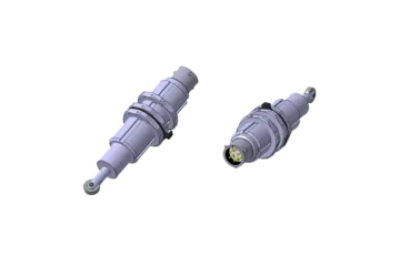 Industrial electrical connector CAD renderings